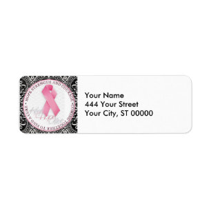 keep hope alive pink ribbon breast cancer label