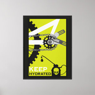 Keep Hydrated Bike Canvas Print