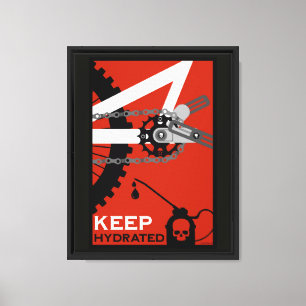 Keep Hydrated Bike Canvas Print