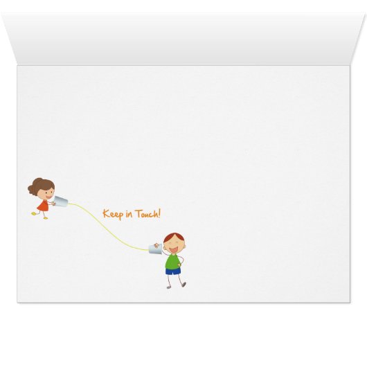 Keep in touch card (kids) (Inside Horizontal (Bottom))