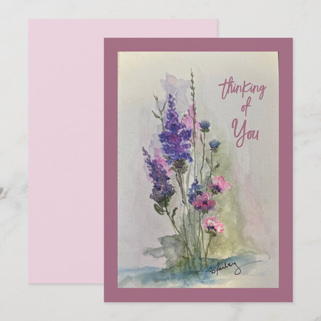 Keep in Touch Flat Card (Front/Back)