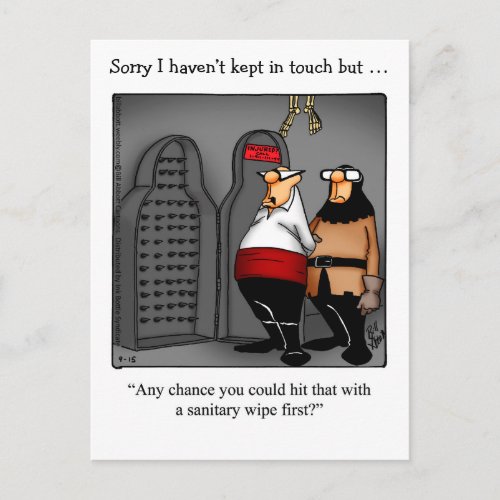 Keep In Touch Humor Postcard Spectickles