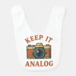 Keep it analog baby bib