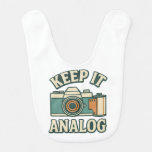 Keep it analog baby bib