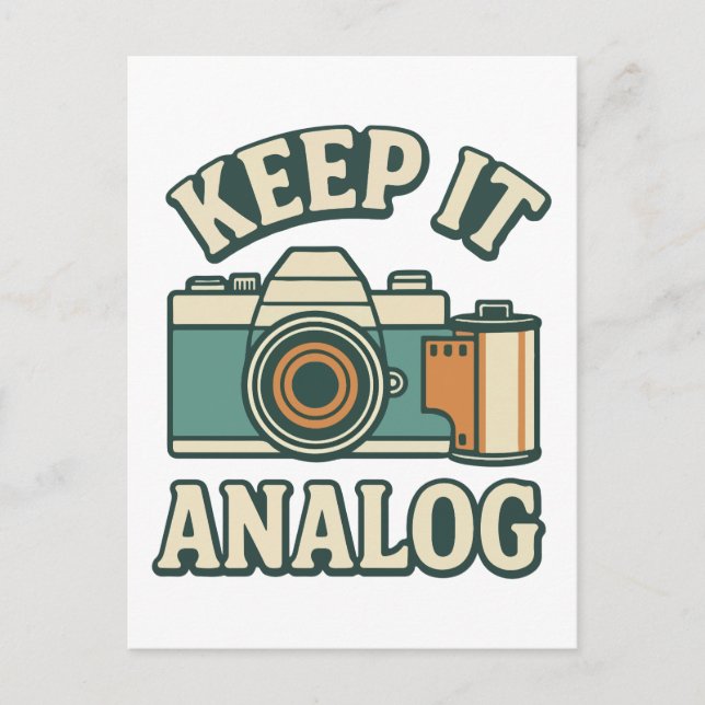 Keep it analog postcard (Front)