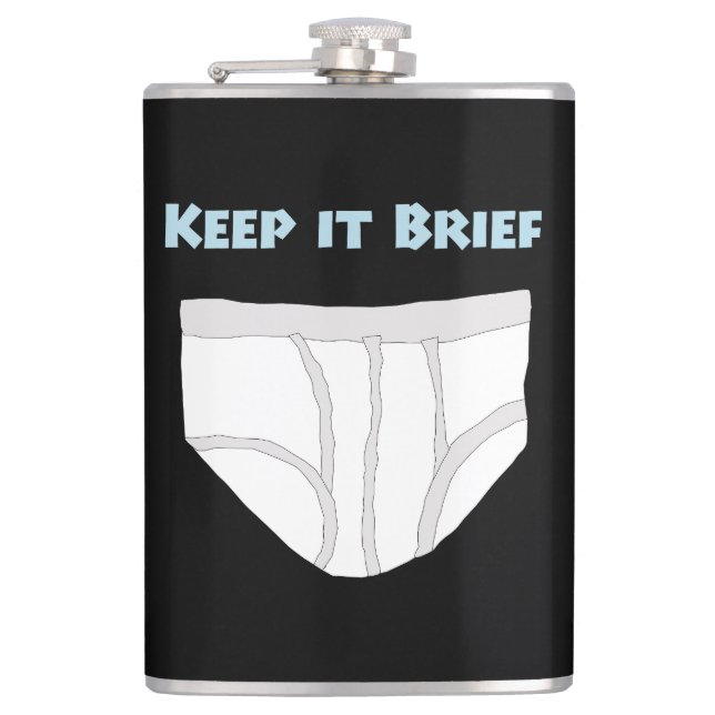 Keep it Brief Flask (Front)