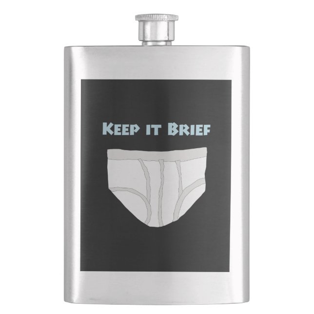Keep it Brief Flask (Front)