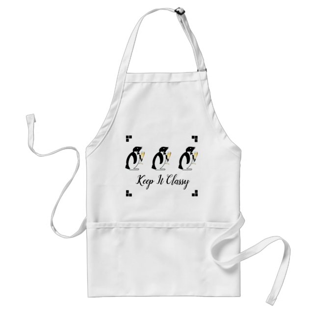 Keep It Classy Adult Apron (Front)