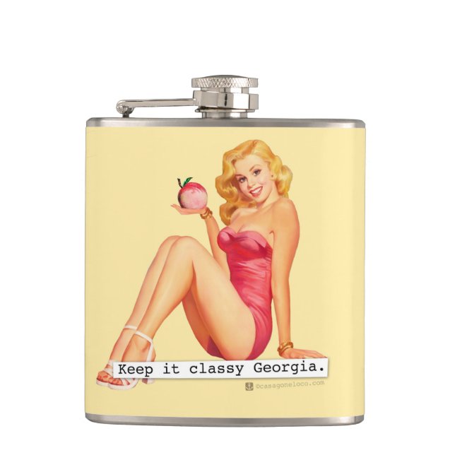Keep it Classy Georgia Flask (Front)
