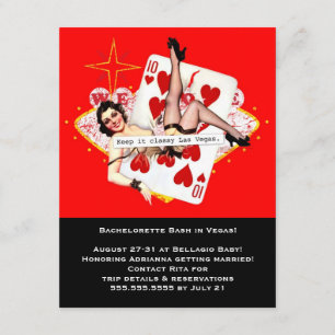 Keep It Classy Las Vegas Bachelorette Invitation