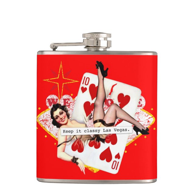 Keep It Classy Las Vegas Flask (Front)