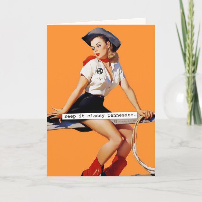 Keep it Classy Tennessee Birthday Card (Front)