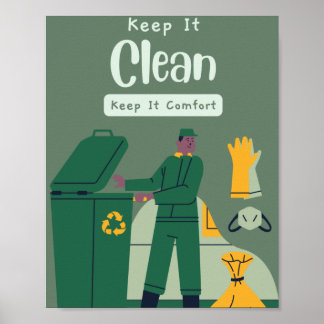Keep It Clean Keep It Comfort Poster