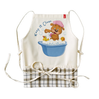 Keep it Clean Zazzle HEART Apron