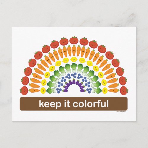 Keep It Colorful Postcard