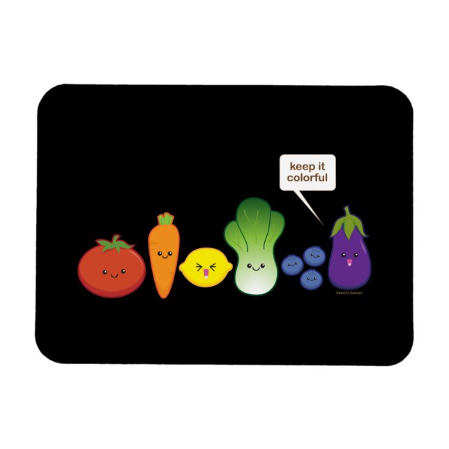 Keep It Colorful (Simple Design) Magnet (Horizontal)