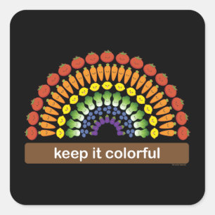 Keep It Colorful! Square Sticker
