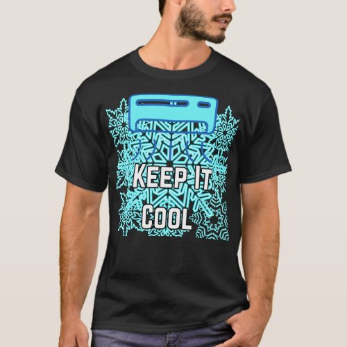 Keep It Cool Aesthetic Typography Design | Chill V T-Shirt
