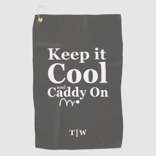 Keep It Cool And Caddy On Golf Club Name Own Name Towel