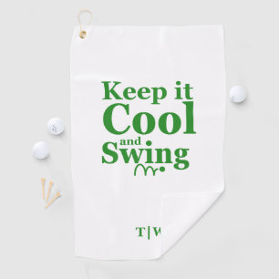 Keep it Cool and Swing Golf Theme  Towel