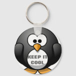 Keep It Cool Penguin - Cute Penguin Keychain at Zazzle