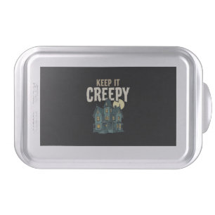 Keep It Creepy Haunted House Halloween Design_1 Cake Pan
