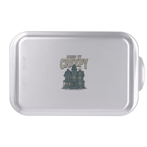 Keep It Creepy Vintage Haunted House Halloween Des Cake Pan