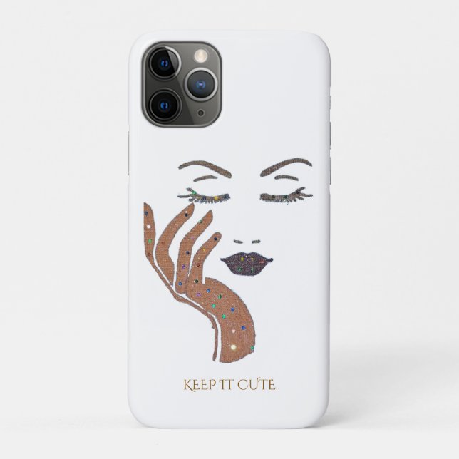 KEEP IT CUTE SERIES- BROWN Case-Mate iPhone CASE (Back)
