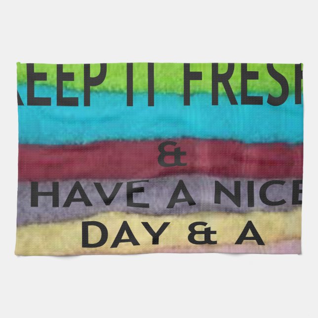 keep it freesh kitchen towel (Horizontal)