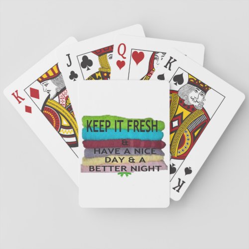 keep it freesh playing cards