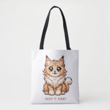 Keep it Giant kitten on Tote