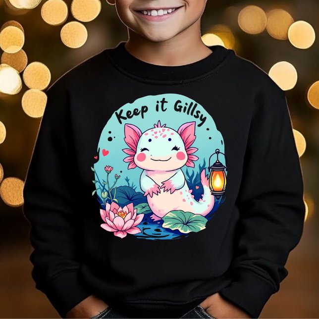 Keep It Gillsy Cute Axolotl t-shirt Tri-Blend Shirts (Creator Uploaded)