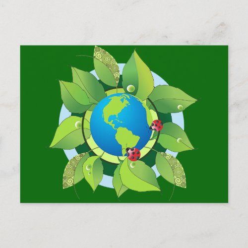 Keep it Green for Earth Day Postcard