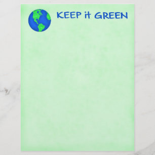 Keep It Green Save Earth Environment Art