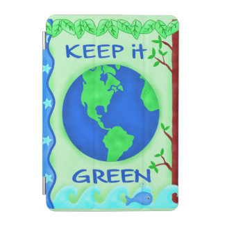 Keep It Green Save Earth Environment Art iPad Mini Cover