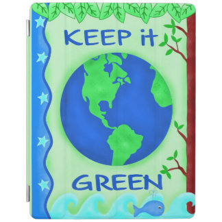 Keep It Green Save Earth Environment Art iPad Smart Cover