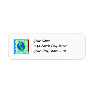 Keep It Green Save Earth Environment Art Label