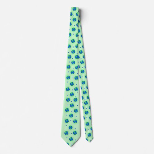 Keep It Green Save Earth Environment Art Tie