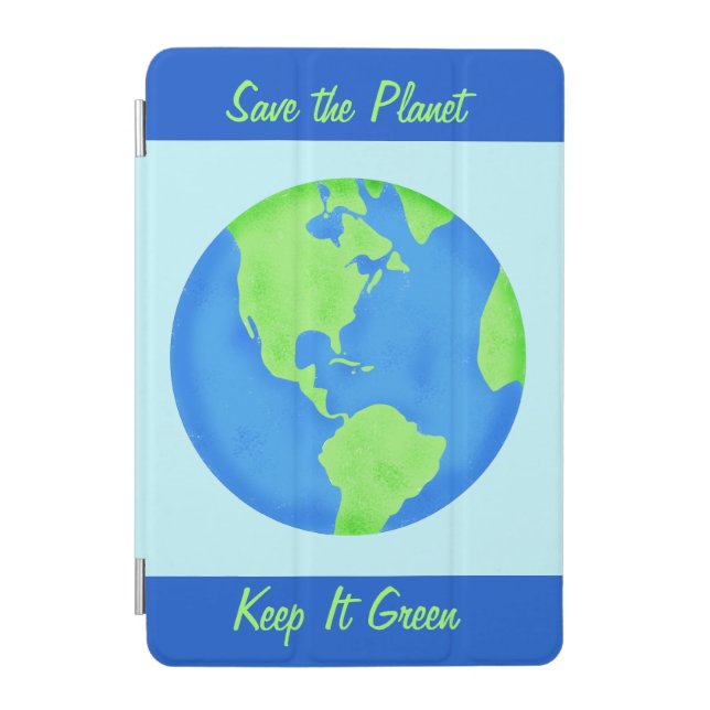 Keep It Green Save Planet Environment Art Custom iPad Mini Cover (Front)
