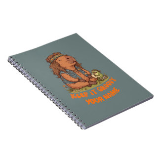 Keep It Groovy Capybara Cute Retro Custom Notebook