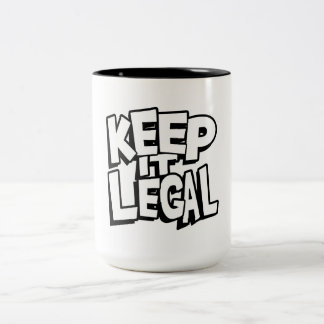 Keep It Legal Coffee Cup Novelty Drinkware