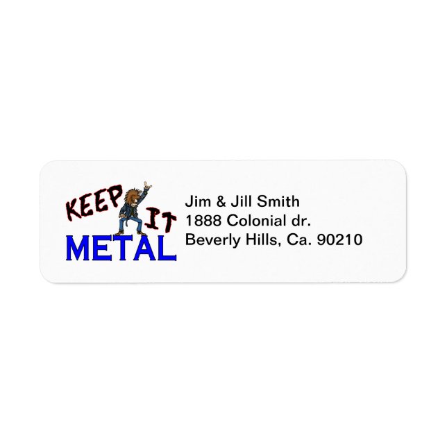 Keep It Metal Label (Front)