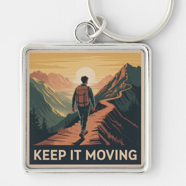 Keep It Moving Keychain (Front)