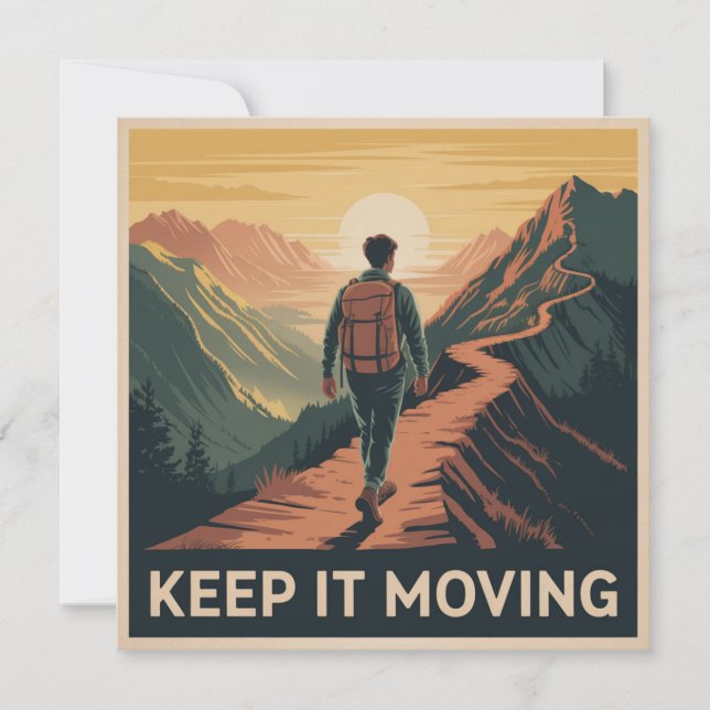Keep It Moving Note Card (Front)