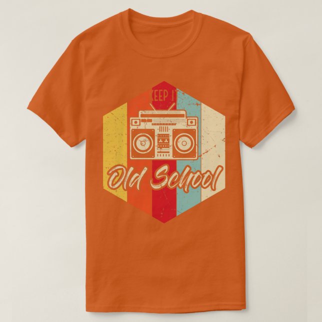 Keep It Old School HipHop Rap HipHopper T-Shirt (Design Front)