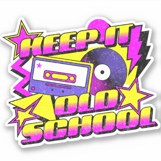 Keep it old school sticker (Front)