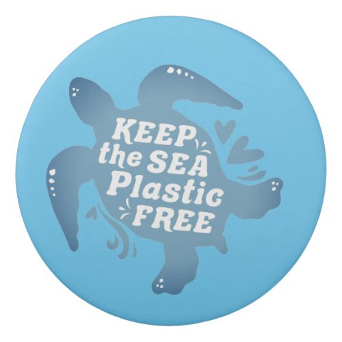 Keep It Plastic Free Sea Turtle   Eraser