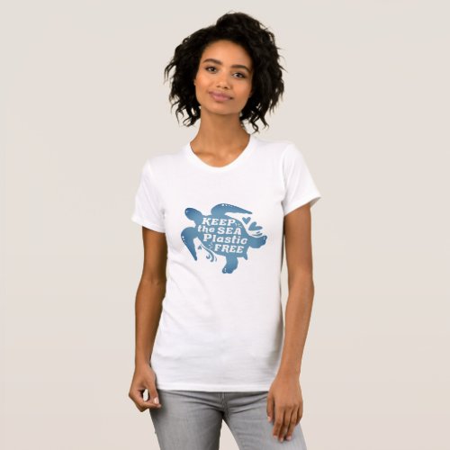 Keep It Plastic Free Sea Turtle T_Shirt