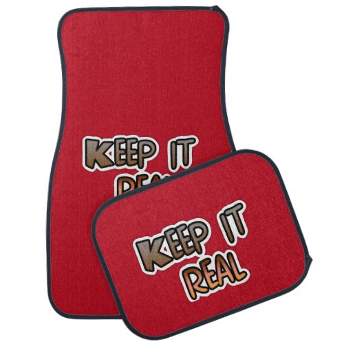 Keep it real Create Your Own Car Floor Mat