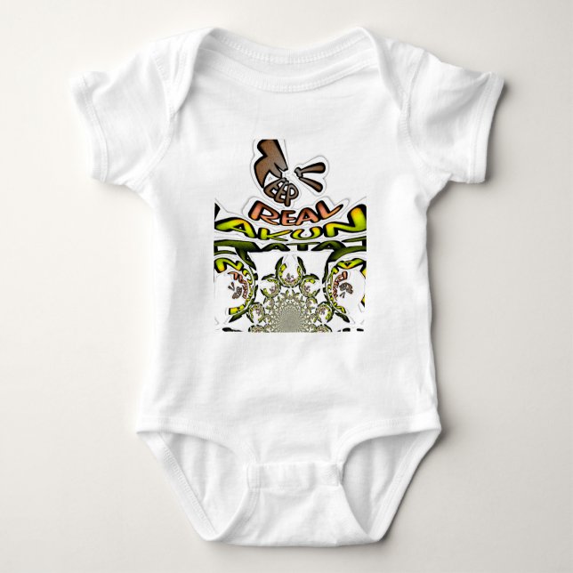 Keep It Real: Kaleidoscope Art Print/Graphic Baby Bodysuit (Front)